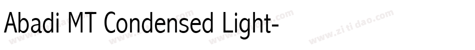 Abadi MT Condensed Light字体转换